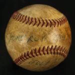 1950 Del Ennis Philadelphia Phillies Signed Game Used ONL Frick Baseball (MEARS LOA/JSA)