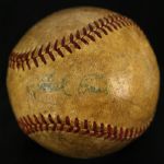 1950 Del Ennis Philadelphia Phillies Signed Game Used ONL Frick Baseball (MEARS LOA/JSA)