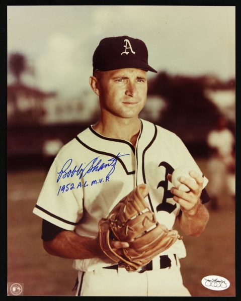 1952 circa Bobby Shantz Kansas City Athletics Signed 8" x 10" Photo (JSA Hologram) 