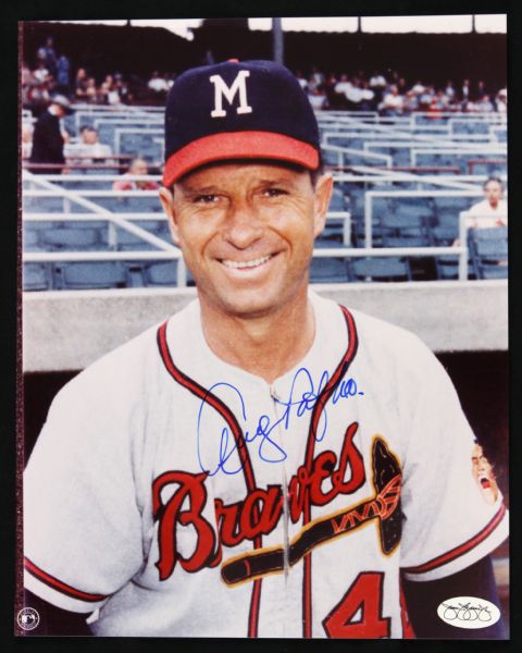 1953-59 Andy Pafko Milwaukee Braves Signed 8" x 10" (JSA Hologram)