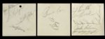 1955 Brooklyn Dodgers Signed Collection - 11 Signatures w/ Jackie Robinson Gil Hodges Duke Snider and 1955 Giants Dodgers Program (JSA)