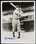 1938-50 Lou Boudreau Cleveland Indians Signed 8 x 10 Photos - Lot of 2 (JSA Hologram)