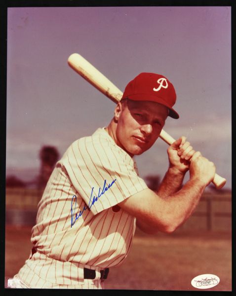 1948-59 Richie Ashburn Philadelphia Phillies Signed 8" x 10" Photo (JSA Basic Certificate)