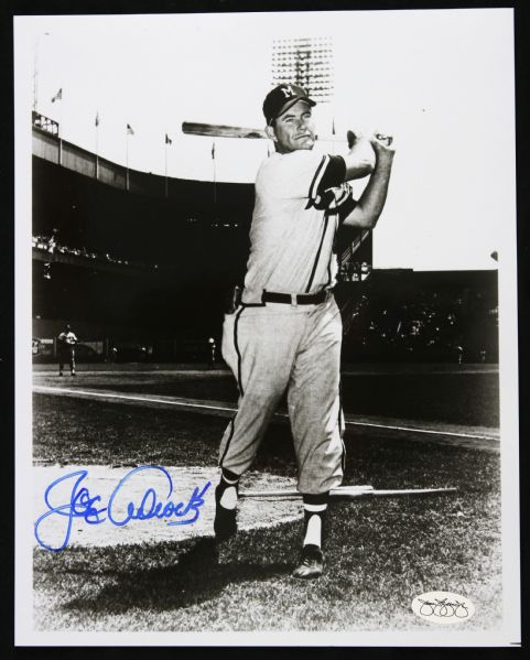 1953-63 Joe Adcock Milwaukee Braves Signed 8" x 10" Photo (JSA Hologram) 