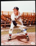 1953-63 Lew Burdette Milwaukee Braves Signed 8" x 10" Photos - Lot of 2 (JSA Hologram)