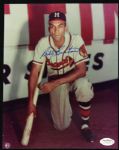 1953-60 Bill Bruton Milwaukee Braves Signed 8" x 10" Photo (JSA Hologram)