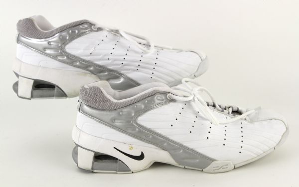 2002 (November 17) Donald Driver Green Bay Packers Signed & Inscribed Game Worn TD Turf Shoes (MEARS LOA/JSA)
