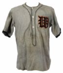 1930s circa "W" Flannel Baseball Jersey 
