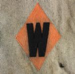1930's circa W Flannel Baseball Jersey 