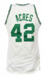 1987-88 Mark Acres Boston Celtics Game Worn Home Jersey (MEARS LOA)