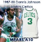 1987-88 Dennis Johnson Boston Celtics Game Worn Home Jersey (MEARS A10)