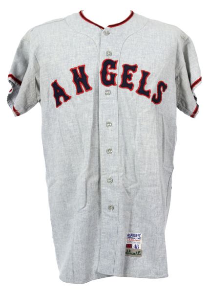1969 Dick Stuart California Angels Game Worn Road Jersey (MEARS LOA)