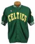 1986-87 Robert Parish Boston Celtics Game Worn Warm Up Jacket (MEARS LOA)