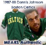 1987-88 Dennis Johnson Boston Celtics Game Worn Warm Up Jacket (MEARS LOA)