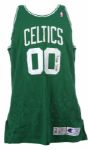 1992-93 Robert Parish Boston Celtics Signed Game Worn Road Jersey (MEARS A10 / JSA)