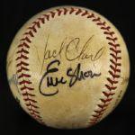 1989 San Diego Padres Signed Baseball Game Used Jack Murphy Stadium w/ 5 Signatures (JSA/MEARS LOA)