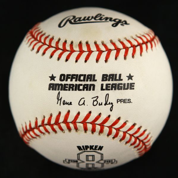 1995 Rawlings Cal Ripken Ironman Streak Stamp OAL Baseball
