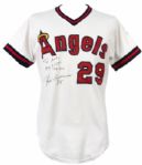 1980 Rod Carew California Angles Signed Game Worn Home Jersey (MEARS A10 /JSA Full Letter)