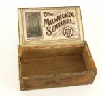 1900's circa Milwaukee Sentinel Five Cent Cigar Box 