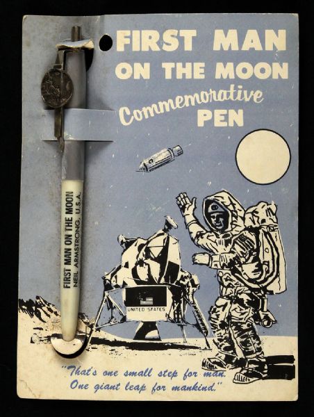 1970s First Man On The Moon Commemorative Pen Neil Armstrong w/Original Package