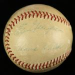 1956 Earl Gillespie Blaine Walsh Milwaukee Braves Signed Game Used ONL Giles Baseball (MEARS LOA/JSA)