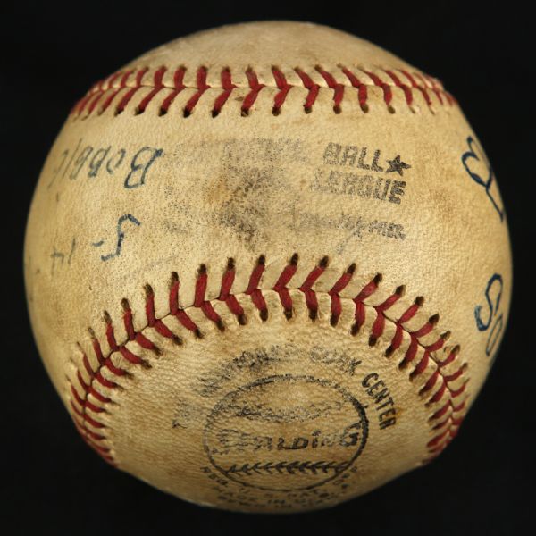 1973 (May 14) Bobby Bonds San Francisco Giants Game Used San Diego Stadium ONL Feeney Baseball (MEARS LOA)