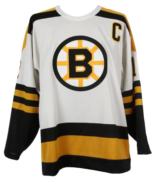1980s Wayne Cashman Boston Bruins Home Jersey 