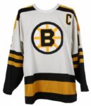 1980s Wayne Cashman Boston Bruins Home Jersey 