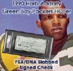 1990 Herb Adderley Signed Check Green Bay Packers (PSA/DNA Slabbed)