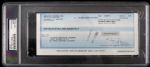 1993 Sharon Stone Basic Instinct Star Signed Check (PSA/DNA Slabbed)