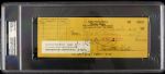 1960 Charlton Heston Ten Commandments, Planet of the Apes, Ben Hur Signed Check (PSA/DNA Slabbed)