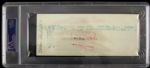 1968 Jack Haley Wizard of Oz Tin Man Signed Check (PSA/DNA Slabbed)