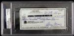 1988 Lenny Moore Baltimore Colts Signed Check (PSA/DNA Slabbed)