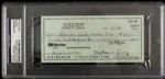 1997 Julius Erving Philadelphia 76ers Signed Check (PSA/DNA Slabbed)