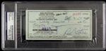 1974 Red Buttons Signed Check (PSA/DNA Slabbed)