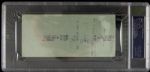 1974 Red Buttons Signed Check (PSA/DNA Slabbed)