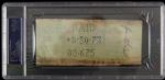1973 Sammy Baugh Washington Redskins Signed Check (PSA/DNA Slabbed)