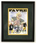 2000 Brett Favre Green Bay Packers 8" x 10" Photo w/ 3-Time MVP Inscription Framed (JSA)