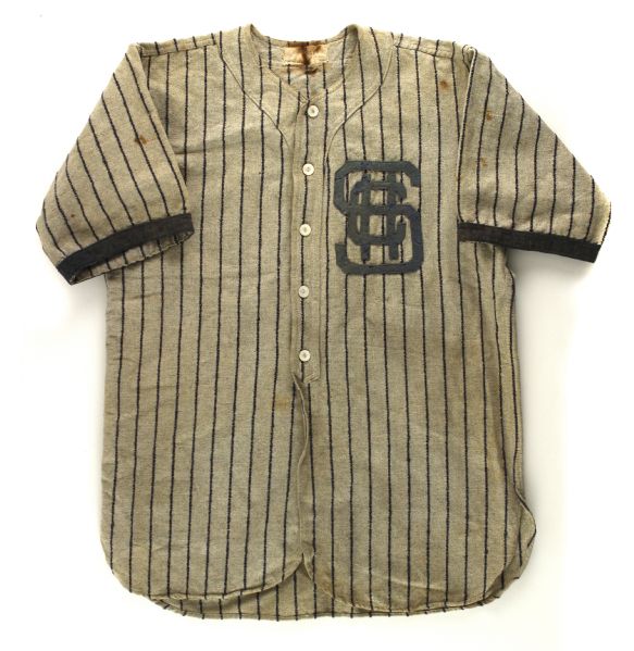 1910-20 circa SCH Pinstriped Flannel Baseball Jersey 