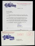 1980's NFL Hall of Fame Signed Collection Dan Fortmann Willie Davis Ollie Matson Bobby Mitchell - Lot of 4 (JSA)