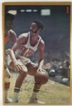 1970 Walt Frazier New York Knicks Signed 24" x 36" Sports Illustrated Poster (JSA)