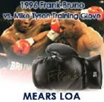 1996 Frank Bruno Signed Boxing Glove Worn During Training For Title Fight w/ Mike Tyson (MEARS LOA)