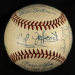 1948-49 Chicago Cubs Signed ONL Frick Baseball w/24 Signatures (JSA) 