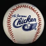 1984 The Famous Chicken Signed Baseball 