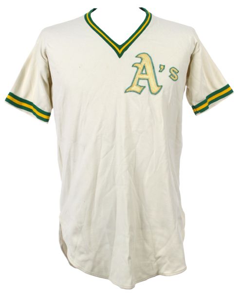 1970s circa Oakland Athletics Organizational Jersey (MEARS LOA)