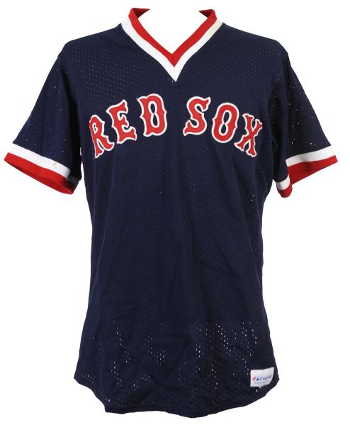 1989-91 Mike Greenwell Boston Red Sox Batting Practice Jersey (MEARS LOA)