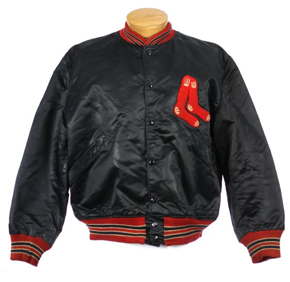 1960s circa Boston Red Sox Game Worn Lined Satin Jacket (MEARS LOA)