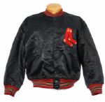 1960s circa Boston Red Sox Game Worn Lined Satin Jacket (MEARS LOA)
