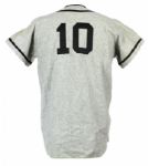 1950's circa Rikers Island Nutcrackers Game Worn Flannel Baseball Jersey 