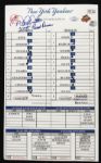 2010 Derek Jeter New York Yankees Signed Lineup Card w/ 2,775 Passed Dawson Inscription (Steiner/MLB Hologram)